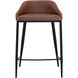 Astra 31.5 inch Black / Cinnamon Brown Counter Stool